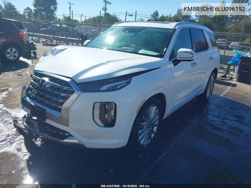 KM8R5DHE6LU096192 2020 Hyundai Palisade Limited