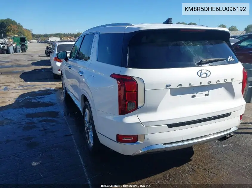 KM8R5DHE6LU096192 2020 Hyundai Palisade Limited
