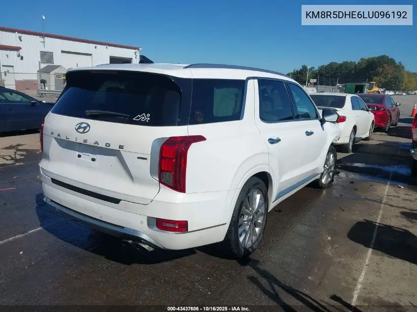 KM8R5DHE6LU096192 2020 Hyundai Palisade Limited