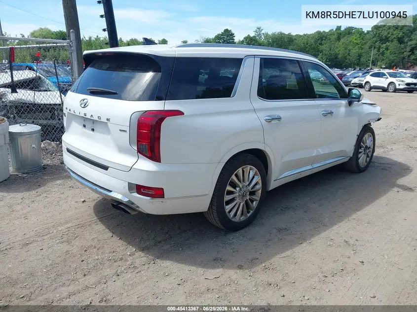 2020 Hyundai Palisade Limited VIN: KM8R5DHE7LU100945 Lot: 45413367