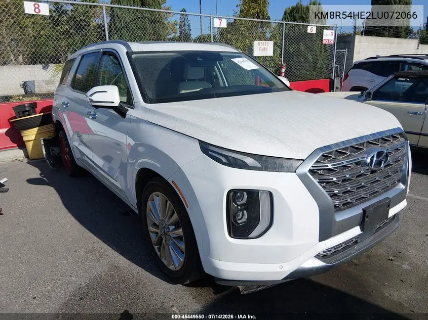 2020 Hyundai Palisade Limited VIN: KM8R54HE2LU072066 Lot: 45449550