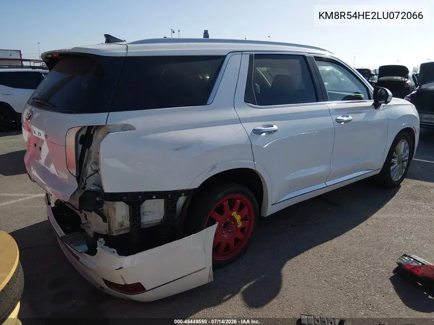 2020 Hyundai Palisade Limited VIN: KM8R54HE2LU072066 Lot: 45449550