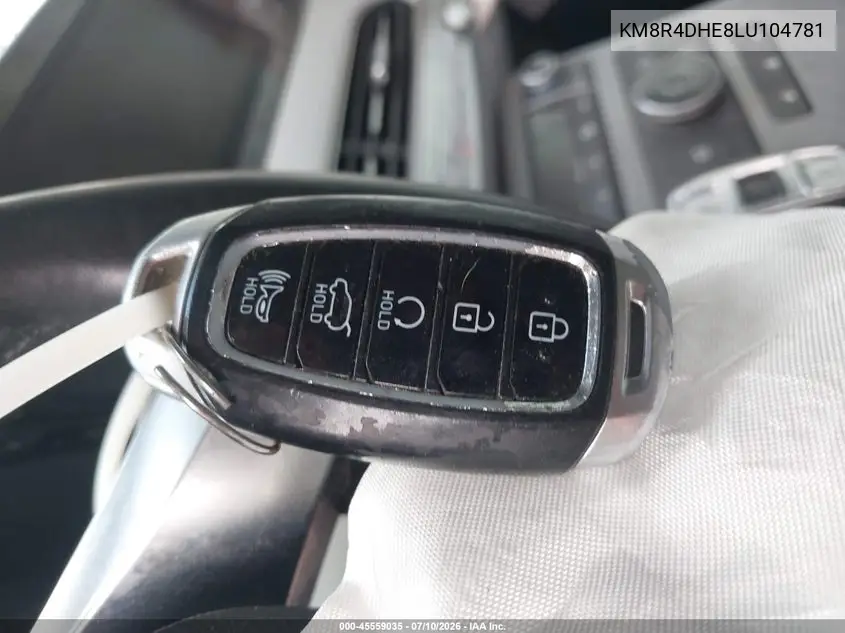 2020 Hyundai Palisade Sel VIN: KM8R4DHE8LU104781 Lot: 45559035