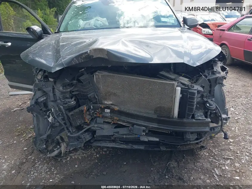 2020 Hyundai Palisade Sel VIN: KM8R4DHE8LU104781 Lot: 45559035