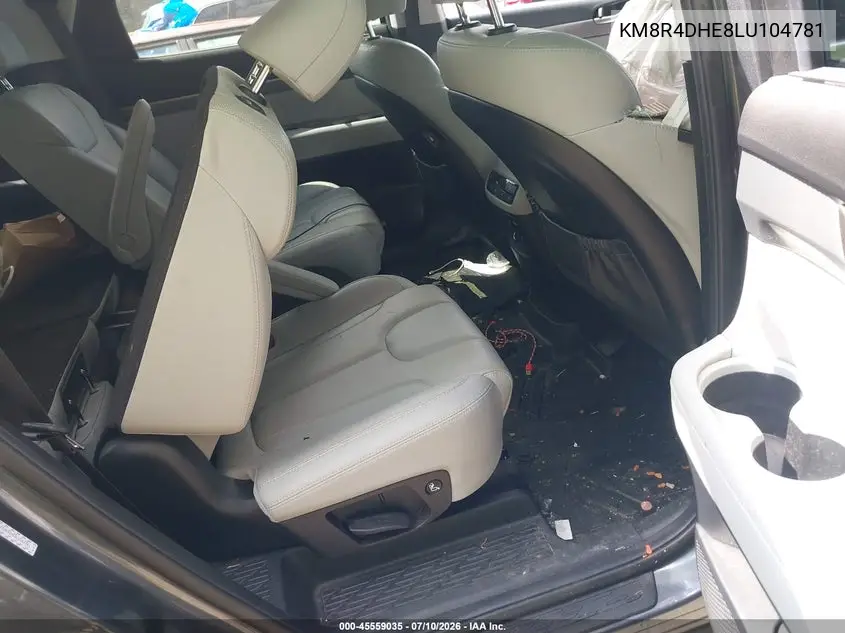 2020 Hyundai Palisade Sel VIN: KM8R4DHE8LU104781 Lot: 45559035
