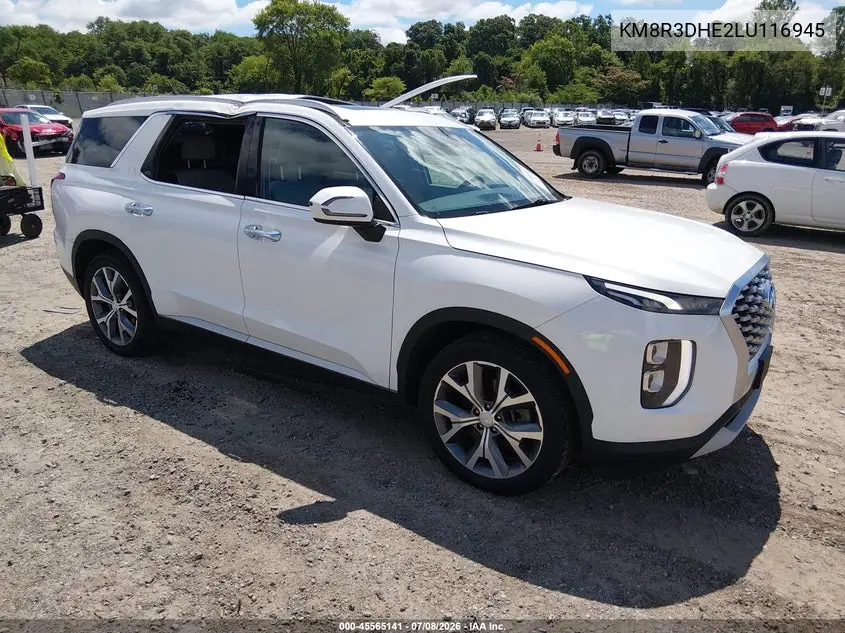 2020 Hyundai Palisade Sel VIN: KM8R3DHE2LU116945 Lot: 45565141