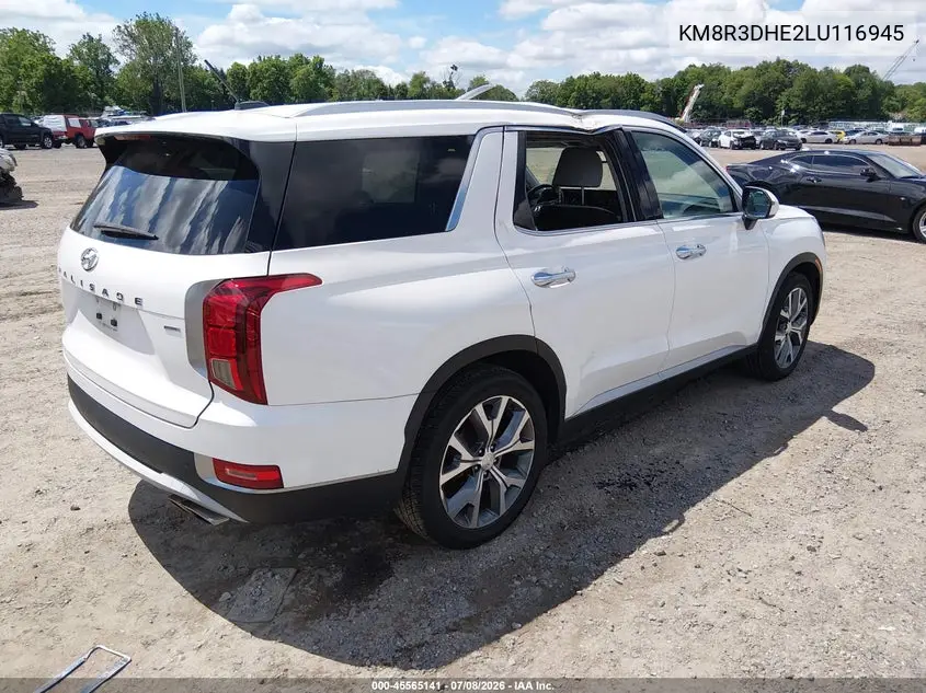 2020 Hyundai Palisade Sel VIN: KM8R3DHE2LU116945 Lot: 45565141