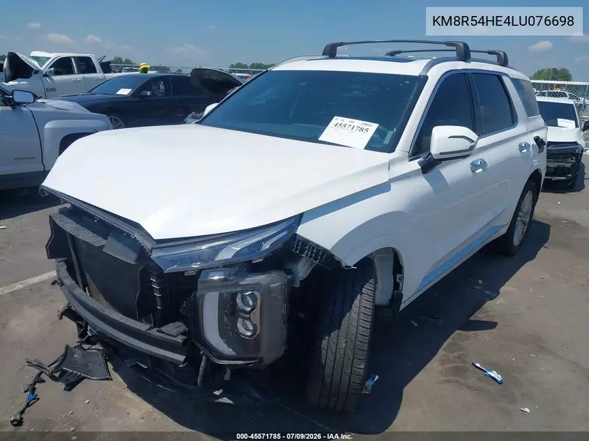 2020 Hyundai Palisade Limited VIN: KM8R54HE4LU076698 Lot: 45571785
