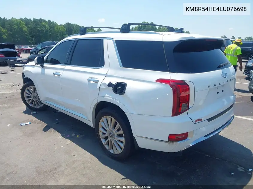 2020 Hyundai Palisade Limited VIN: KM8R54HE4LU076698 Lot: 45571785