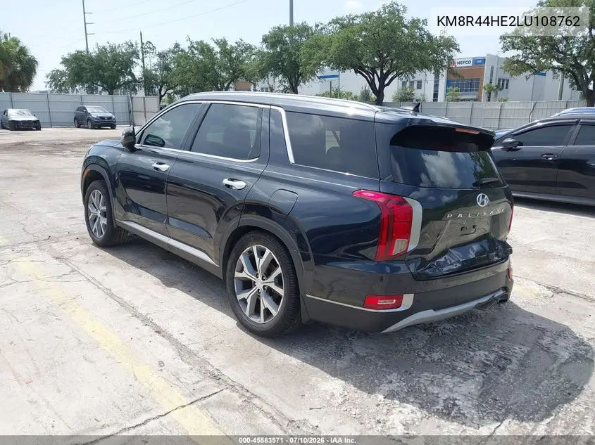 2020 Hyundai Palisade Sel VIN: KM8R44HE2LU108762 Lot: 45583571