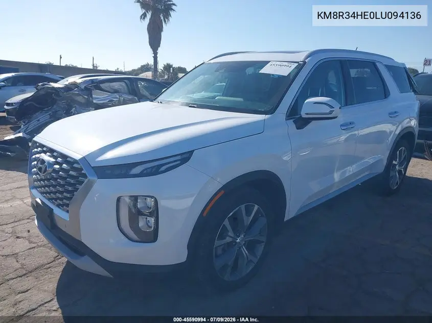 2020 Hyundai Palisade Sel VIN: KM8R34HE0LU094136 Lot: 45590994