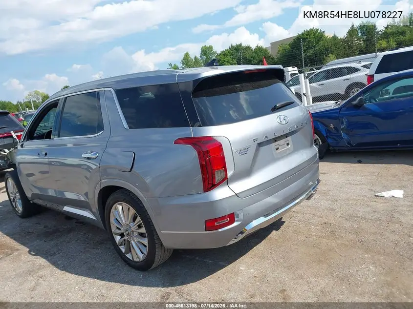 2020 Hyundai Palisade Limited VIN: KM8R54HE8LU078227 Lot: 45613198