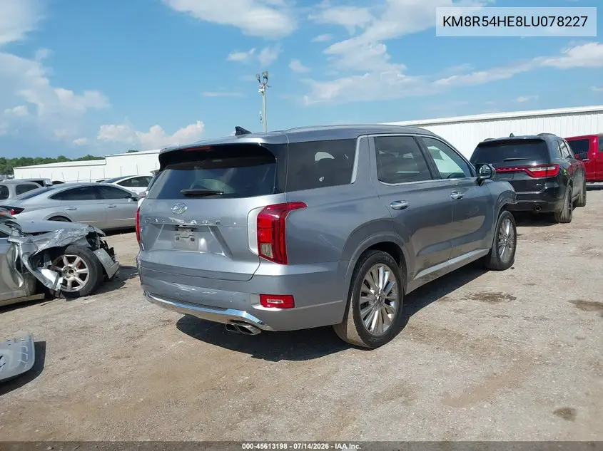 2020 Hyundai Palisade Limited VIN: KM8R54HE8LU078227 Lot: 45613198
