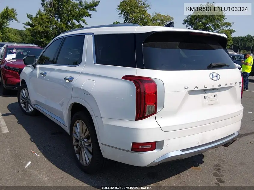 2020 Hyundai Palisade Limited VIN: KM8R5DHE1LU103324 Lot: 45613522