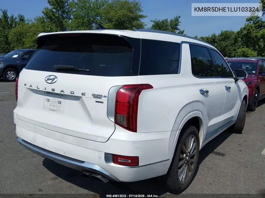 2020 Hyundai Palisade Limited VIN: KM8R5DHE1LU103324 Lot: 45613522