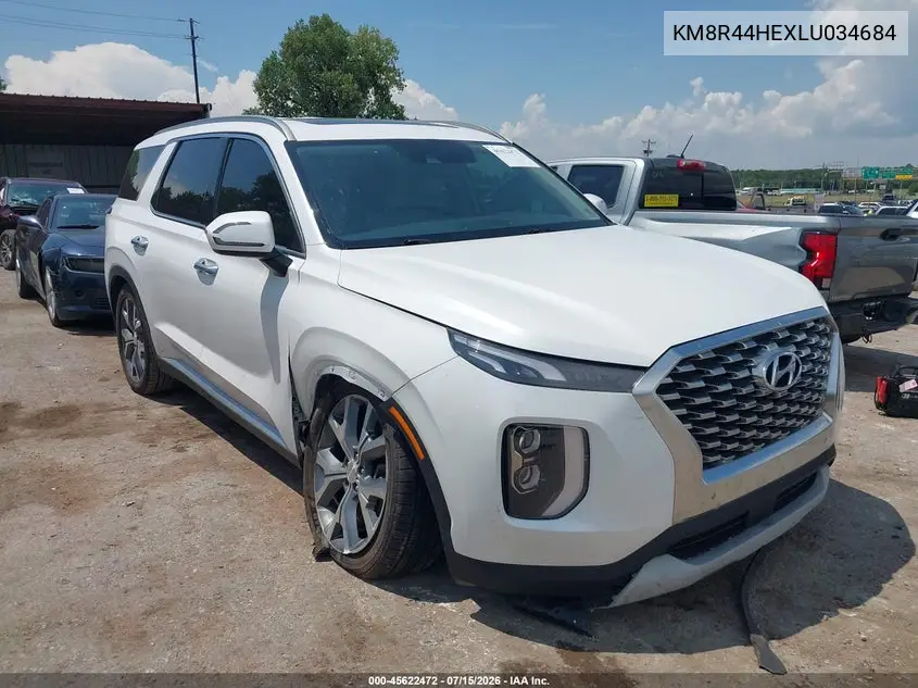 2020 Hyundai Palisade Sel VIN: KM8R44HEXLU034684 Lot: 45622472