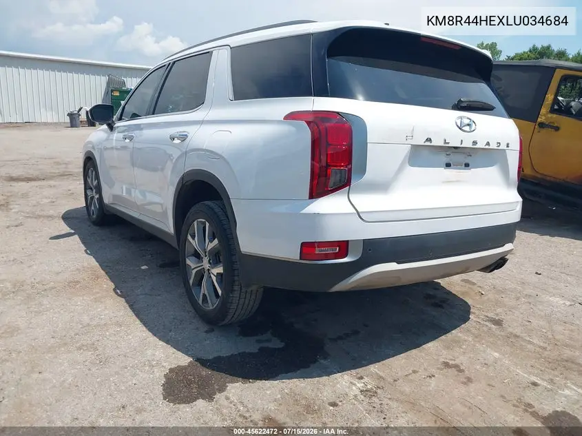 2020 Hyundai Palisade Sel VIN: KM8R44HEXLU034684 Lot: 45622472