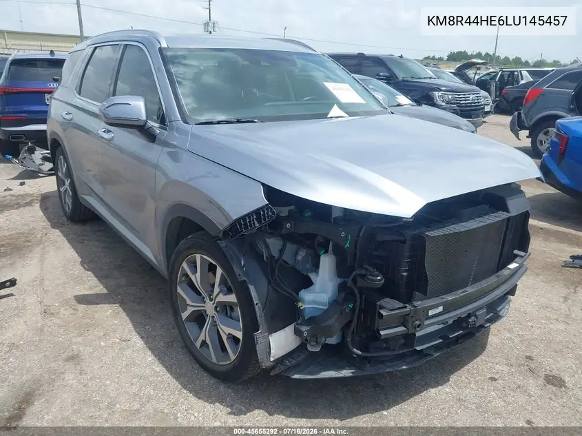 2020 Hyundai Palisade Sel VIN: KM8R44HE6LU145457 Lot: 45655292