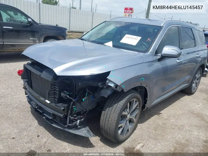 2020 Hyundai Palisade Sel VIN: KM8R44HE6LU145457 Lot: 45655292