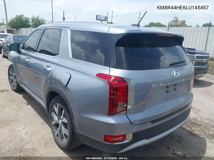 2020 Hyundai Palisade Sel VIN: KM8R44HE6LU145457 Lot: 45655292