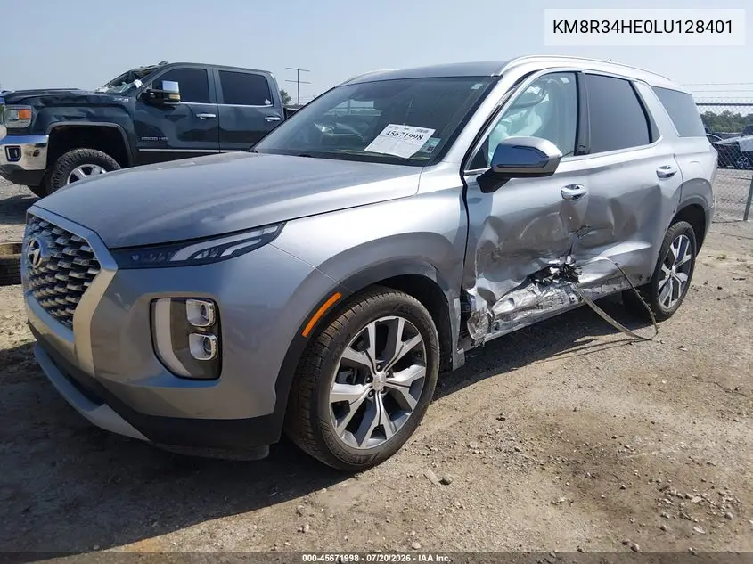 2020 Hyundai Palisade Sel VIN: KM8R34HE0LU128401 Lot: 45671998