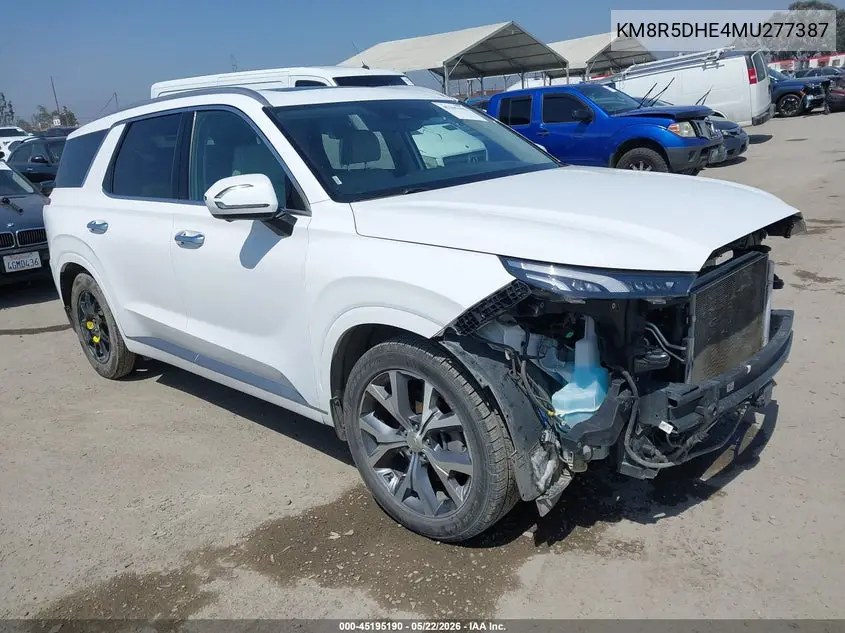 2021 Hyundai Palisade Limited VIN: KM8R5DHE4MU277387 Lot: 45195190