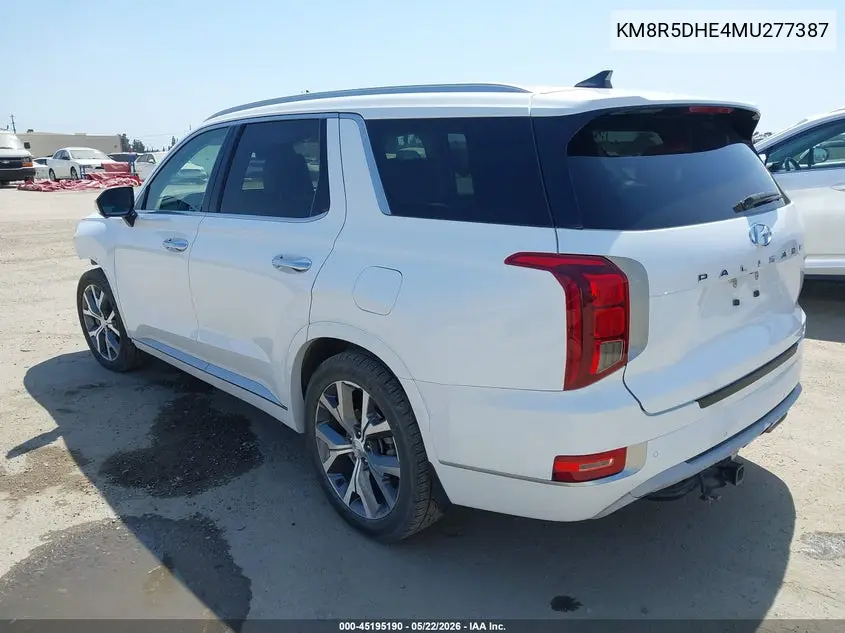 2021 Hyundai Palisade Limited VIN: KM8R5DHE4MU277387 Lot: 45195190