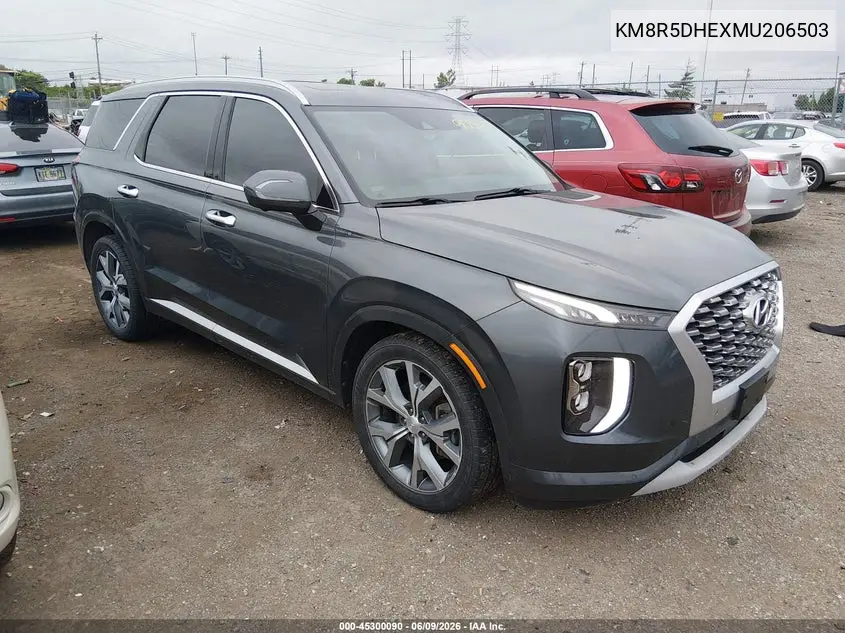2021 Hyundai Palisade Limited VIN: KM8R5DHEXMU206503 Lot: 45300090