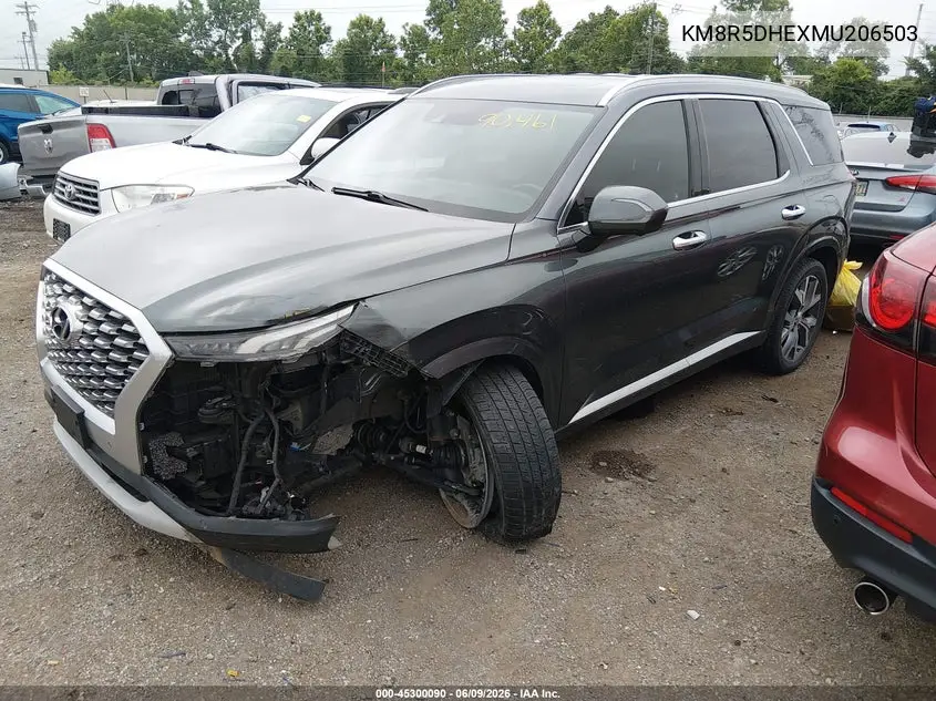 2021 Hyundai Palisade Limited VIN: KM8R5DHEXMU206503 Lot: 45300090