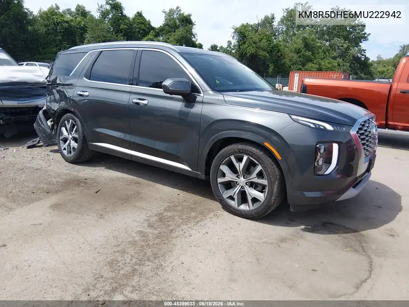 2021 Hyundai Palisade Limited VIN: KM8R5DHE6MU222942 Lot: 45399533
