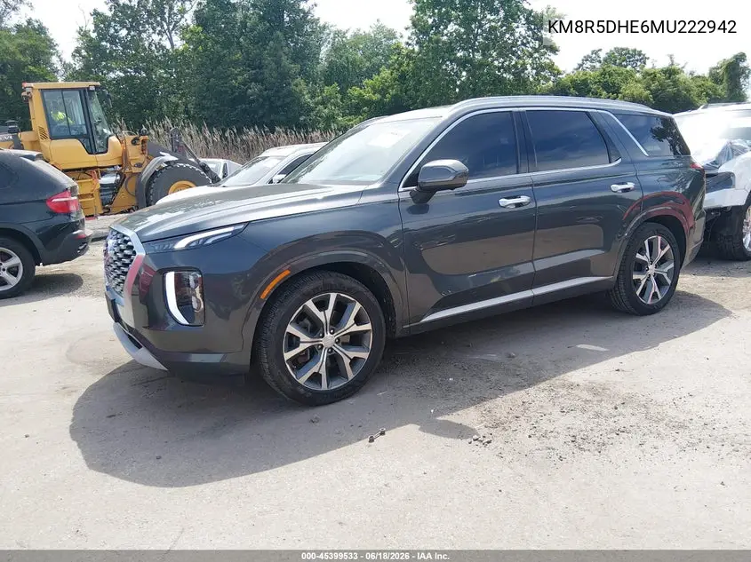 2021 Hyundai Palisade Limited VIN: KM8R5DHE6MU222942 Lot: 45399533