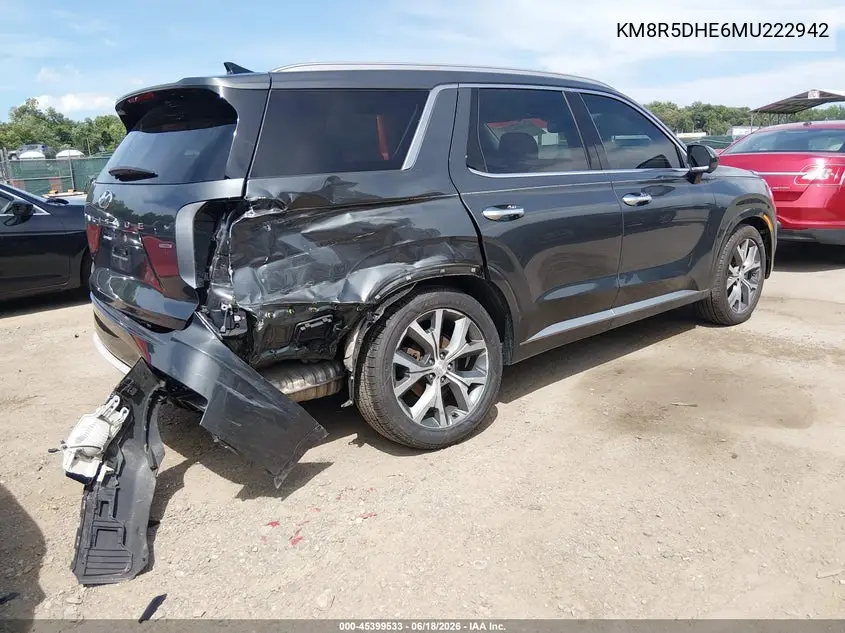 2021 Hyundai Palisade Limited VIN: KM8R5DHE6MU222942 Lot: 45399533