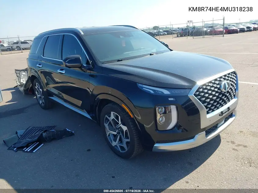 2021 Hyundai Palisade Calligraphy VIN: KM8R74HE4MU318238 Lot: 45426505