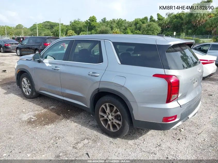 2021 Hyundai Palisade Se VIN: KM8R14HE4MU182890 Lot: 45542969