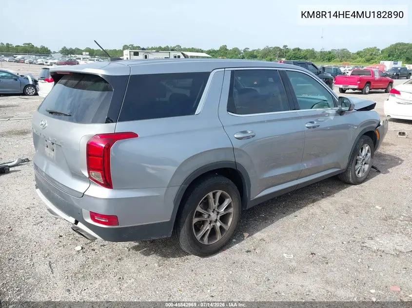 2021 Hyundai Palisade Se VIN: KM8R14HE4MU182890 Lot: 45542969