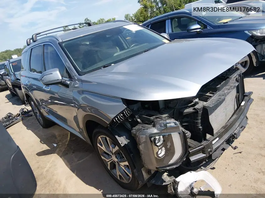2021 Hyundai Palisade Sel VIN: KM8R3DHE8MU176682 Lot: 45572425