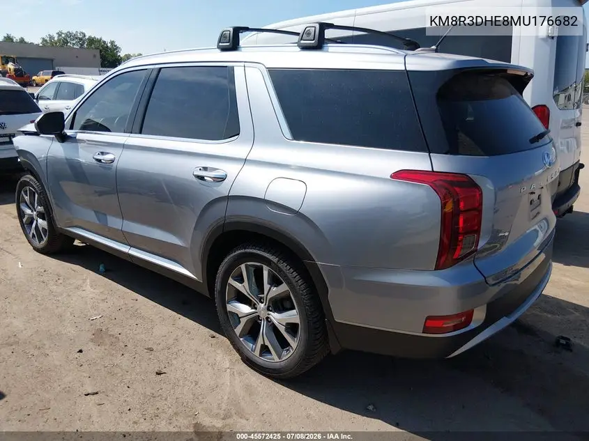2021 Hyundai Palisade Sel VIN: KM8R3DHE8MU176682 Lot: 45572425