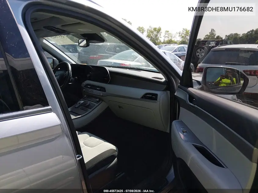 2021 Hyundai Palisade Sel VIN: KM8R3DHE8MU176682 Lot: 45572425