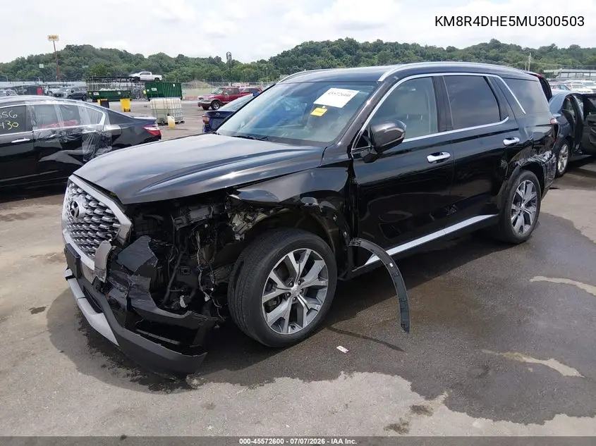 2021 Hyundai Palisade Sel VIN: KM8R4DHE5MU300503 Lot: 45572600