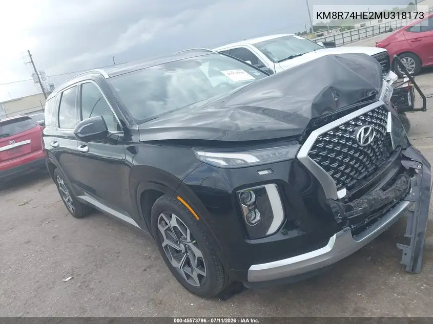 2021 Hyundai Palisade Calligraphy VIN: KM8R74HE2MU318173 Lot: 45573796