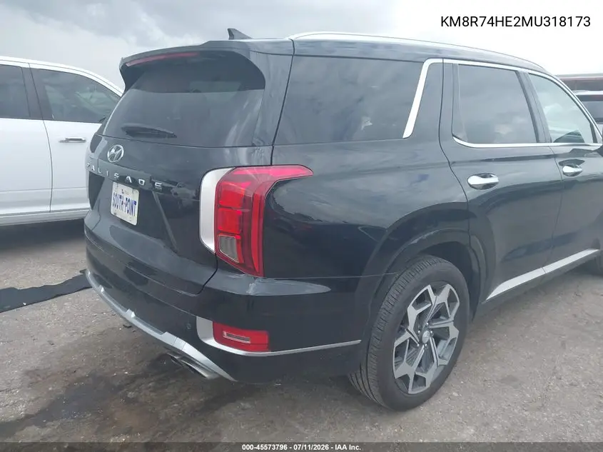 2021 Hyundai Palisade Calligraphy VIN: KM8R74HE2MU318173 Lot: 45573796