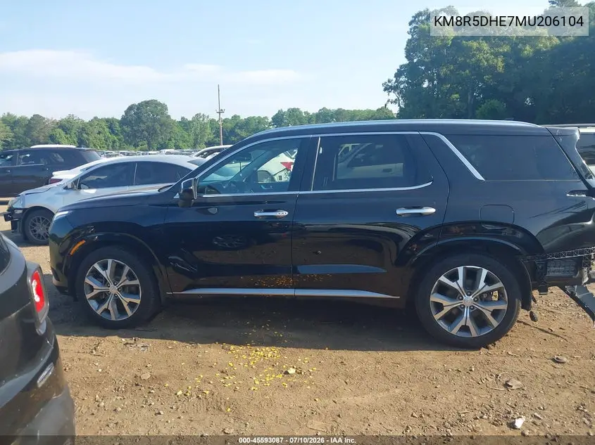 2021 Hyundai Palisade Limited VIN: KM8R5DHE7MU206104 Lot: 45593087