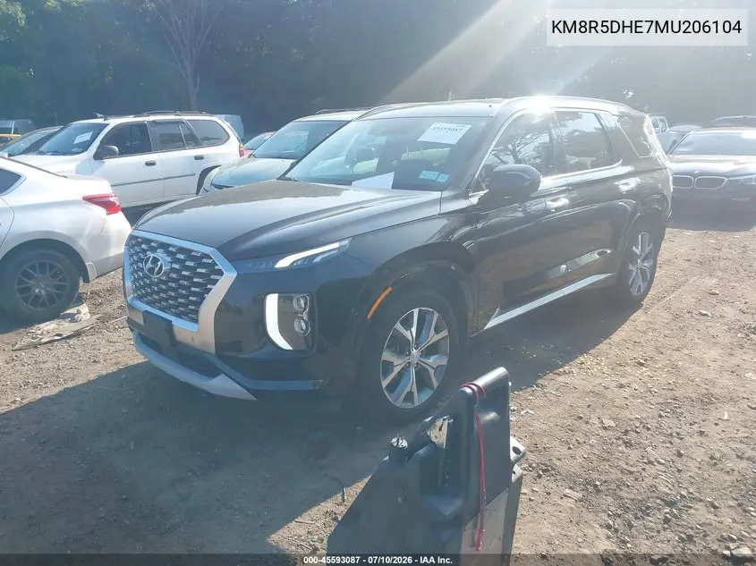 2021 Hyundai Palisade Limited VIN: KM8R5DHE7MU206104 Lot: 45593087