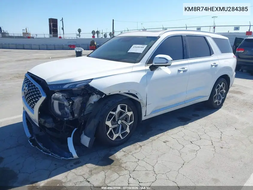 2021 Hyundai Palisade Calligraphy VIN: KM8R74HEXMU284385 Lot: 45608588
