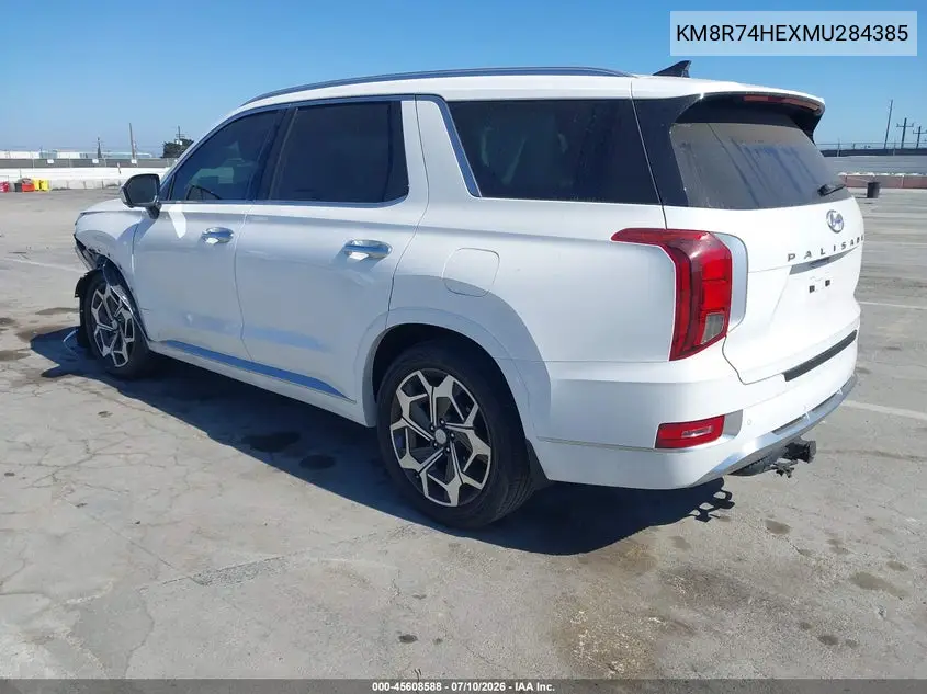 2021 Hyundai Palisade Calligraphy VIN: KM8R74HEXMU284385 Lot: 45608588