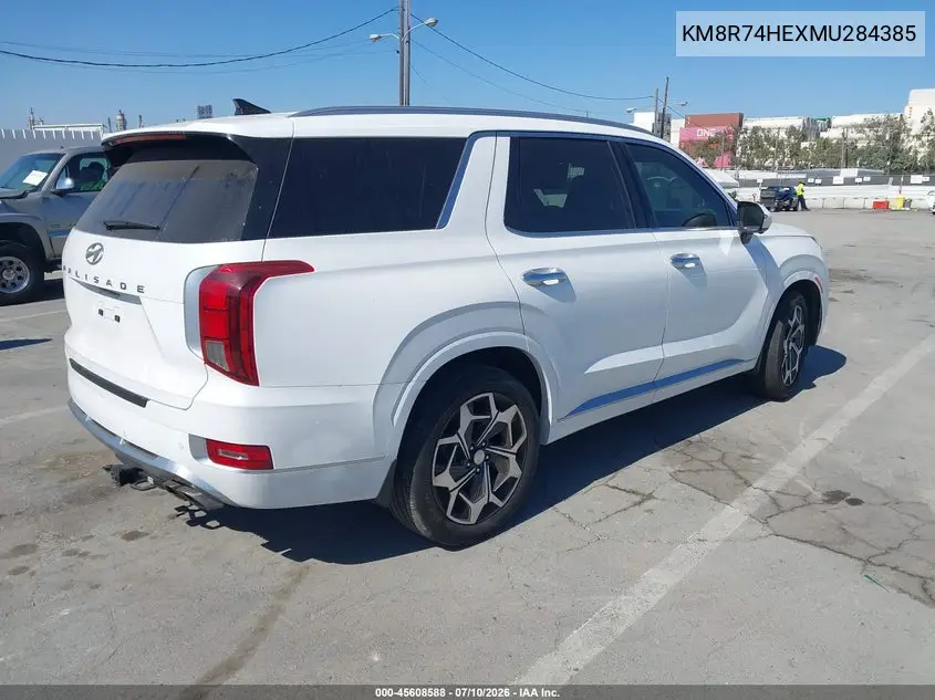 2021 Hyundai Palisade Calligraphy VIN: KM8R74HEXMU284385 Lot: 45608588