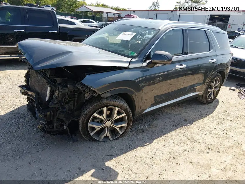 2021 Hyundai Palisade Limited VIN: KM8R54HE2MU193701 Lot: 45629403