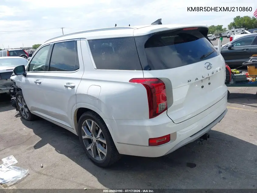 2021 Hyundai Palisade Limited VIN: KM8R5DHEXMU210860 Lot: 45663193