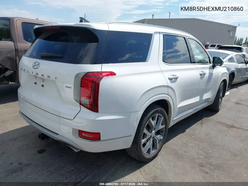 2021 Hyundai Palisade Limited VIN: KM8R5DHEXMU210860 Lot: 45663193