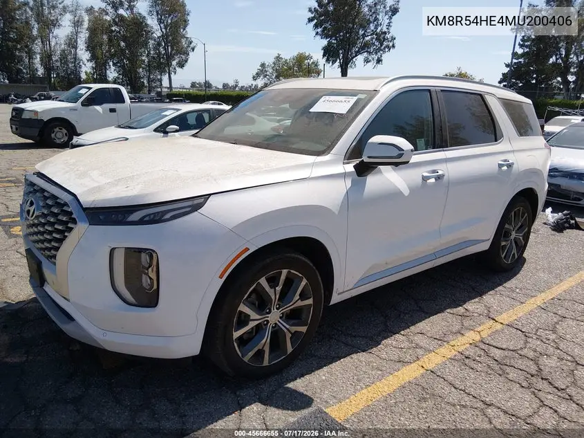2021 Hyundai Palisade Limited VIN: KM8R54HE4MU200406 Lot: 45666655